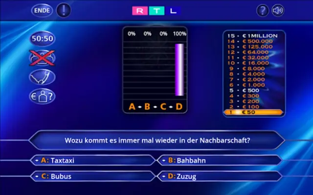 Wer wird Millionär? Training android App screenshot 1