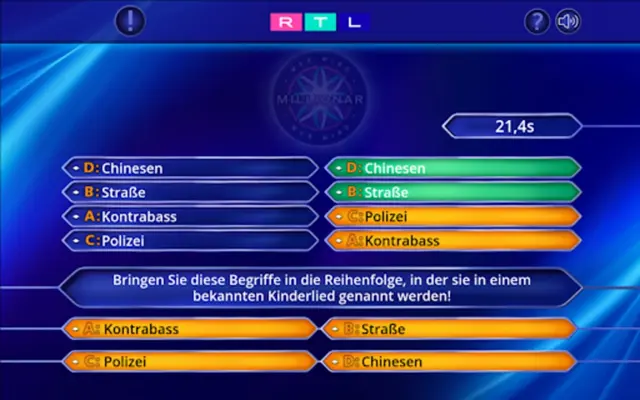 Wer wird Millionär? Training android App screenshot 2