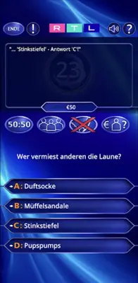 Wer wird Millionär? Training android App screenshot 8